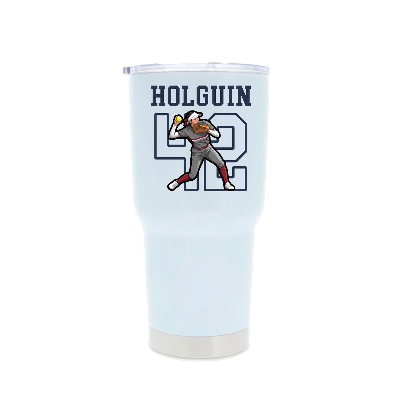 30oz Stainless Steel Tumbler — Shirsey in White