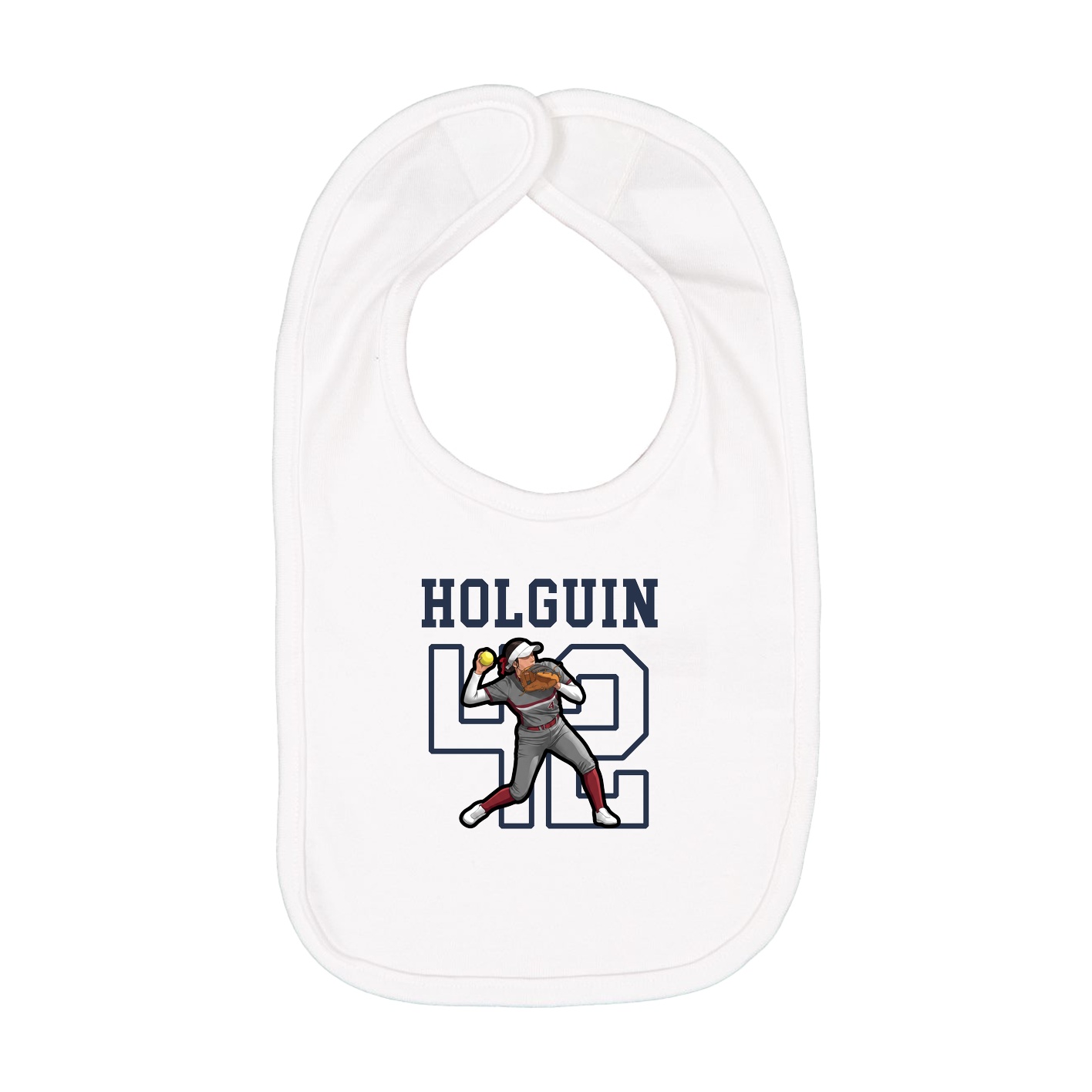 Infant Bib — Shirsey in White