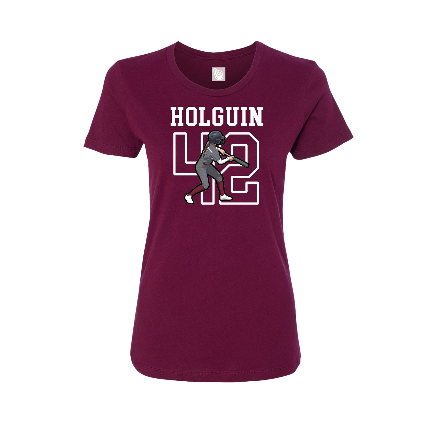 Fitted Women's Tee — Shirsey in Maroon