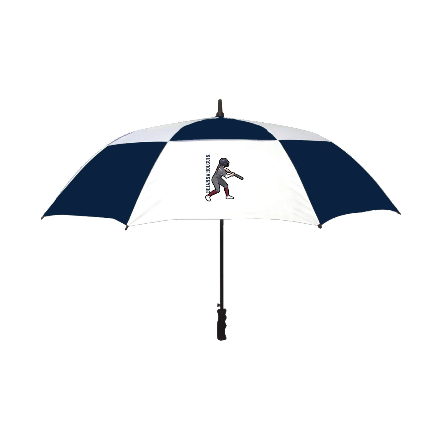 Golf Umbrella — Name Vertical in Navy