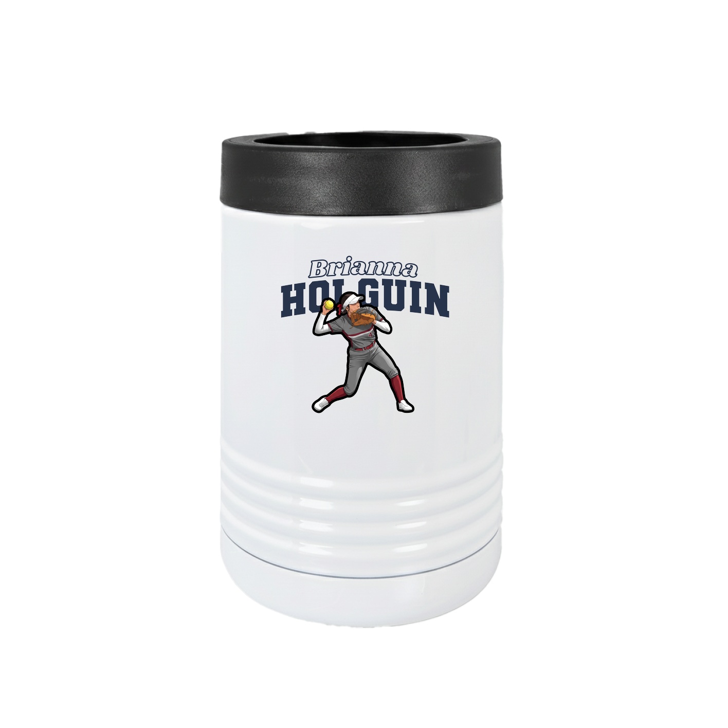 Beverage Holder — Name Arch in White
