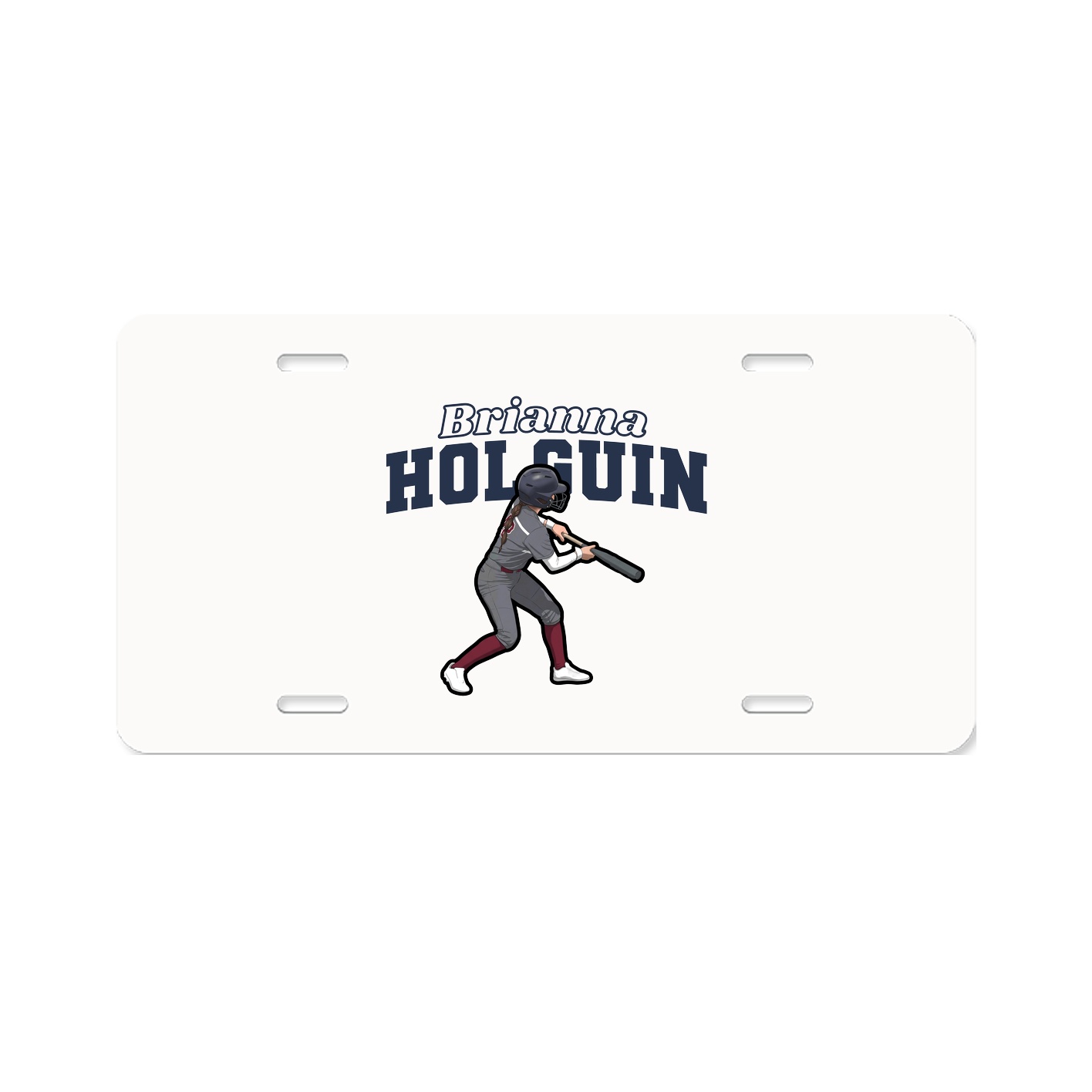 License Plate — Name Arch in Classic