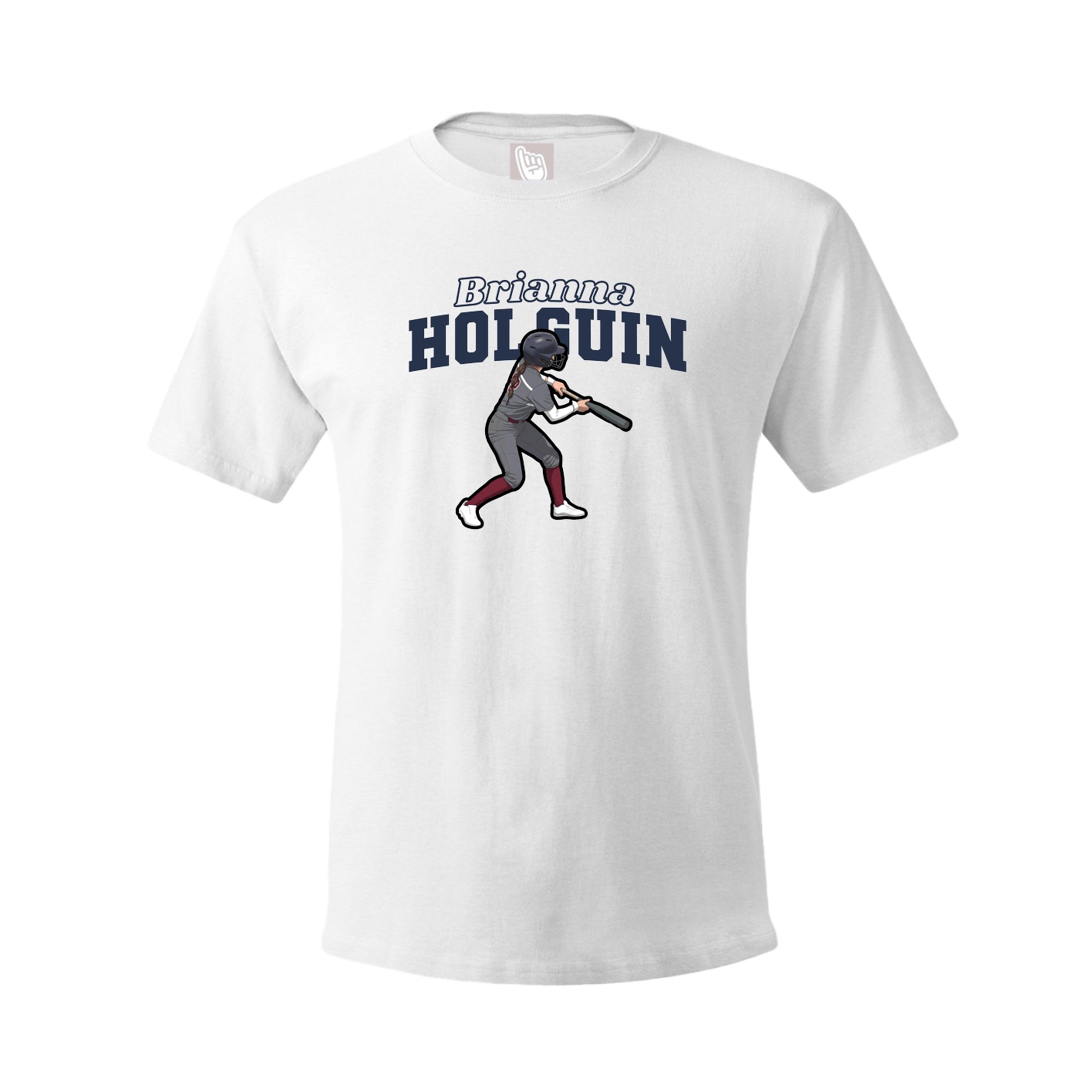 Tee — Name Arch in White