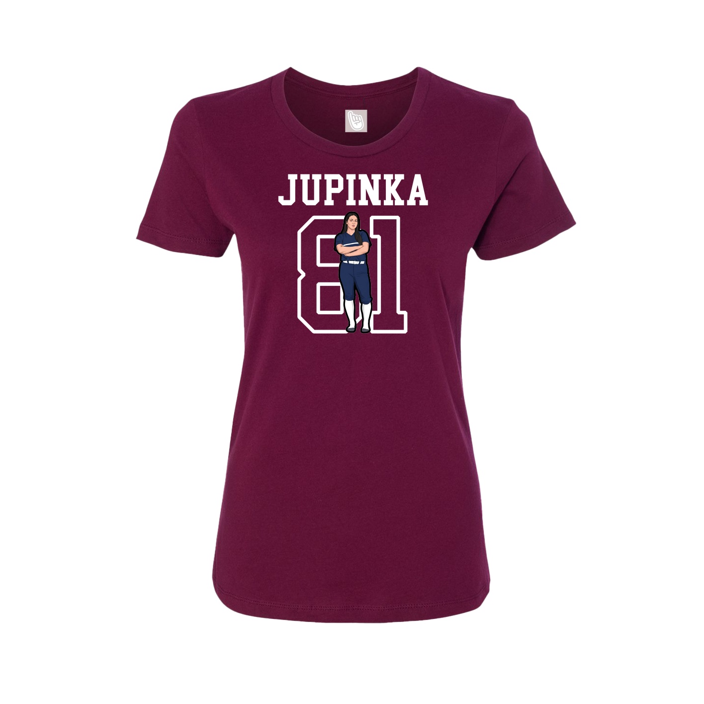 Fitted Women's Tee — Shirsey in Maroon