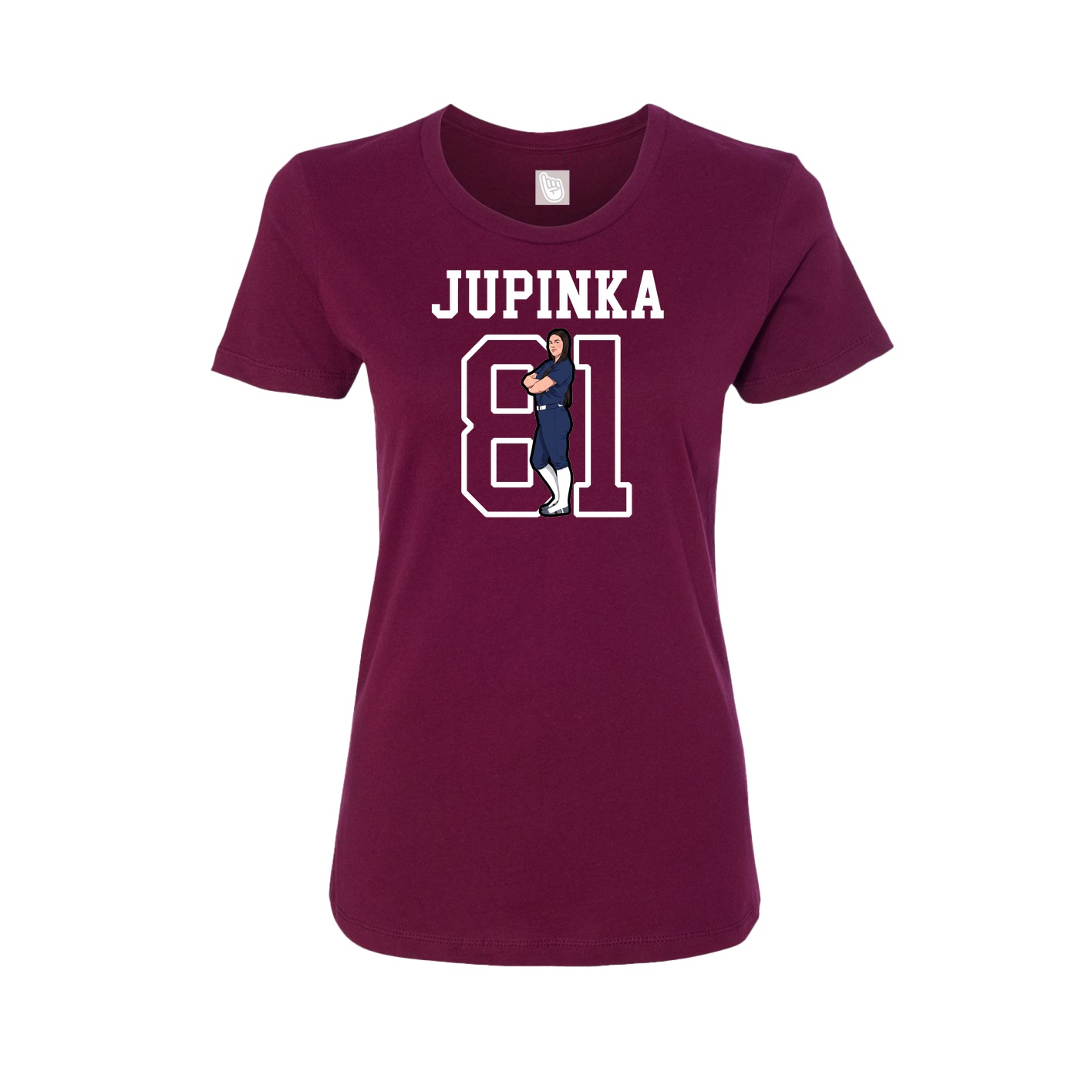 Fitted Women's Tee — Shirsey in Maroon