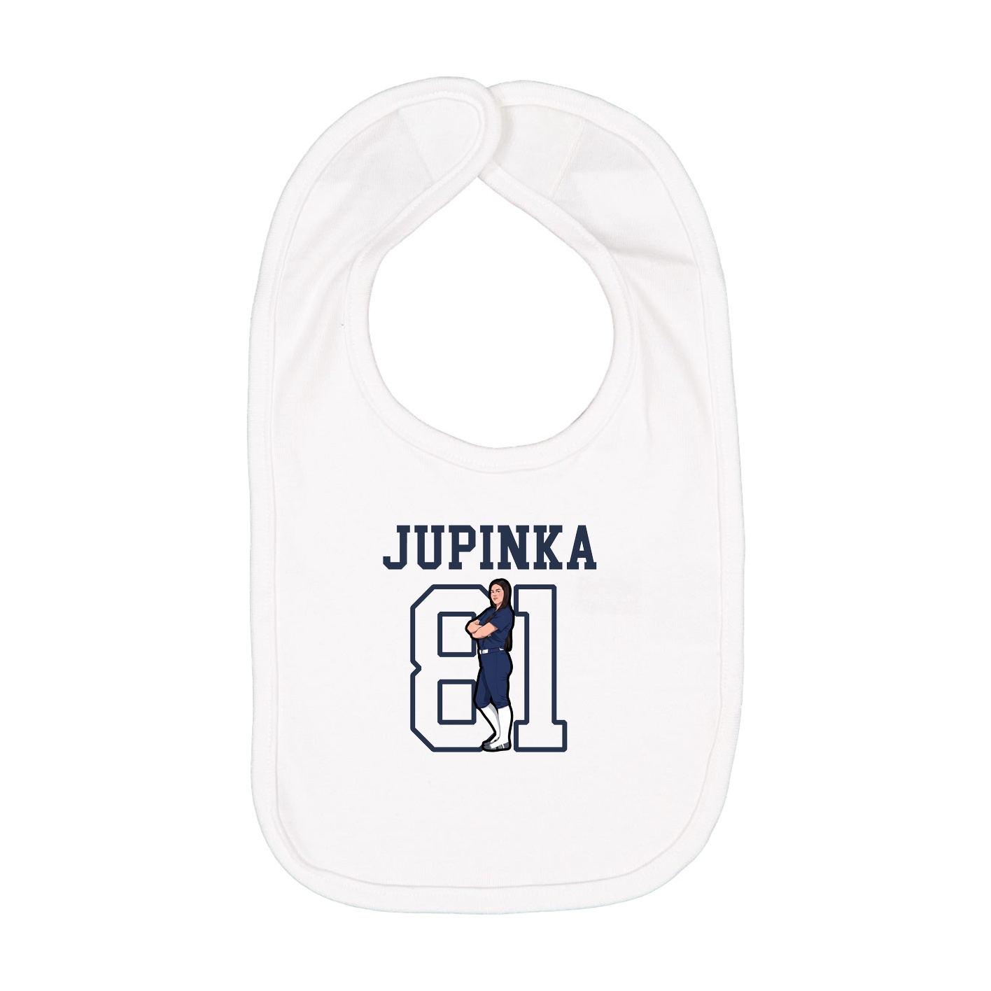Infant Bib — Shirsey in White