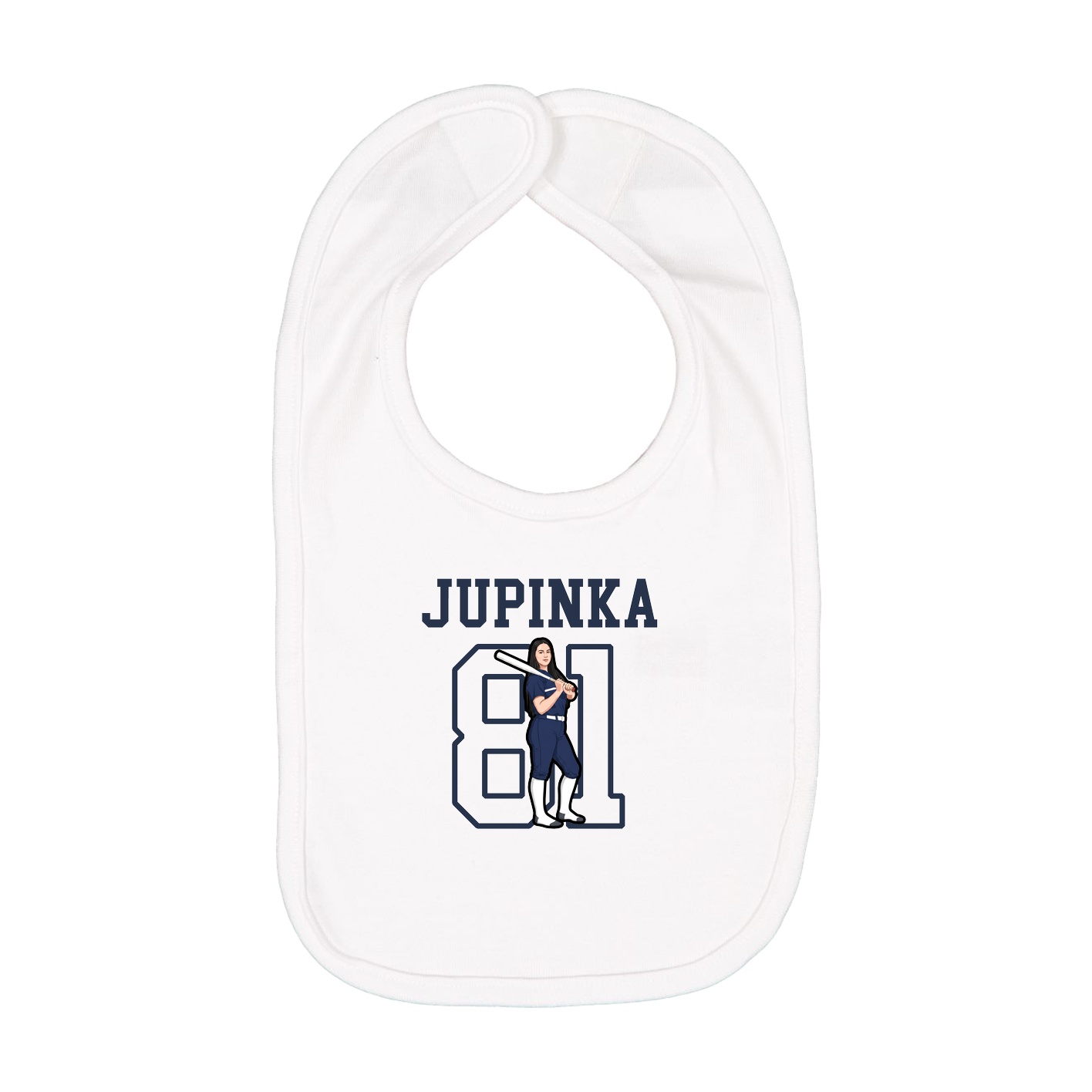 Infant Bib — Shirsey in White