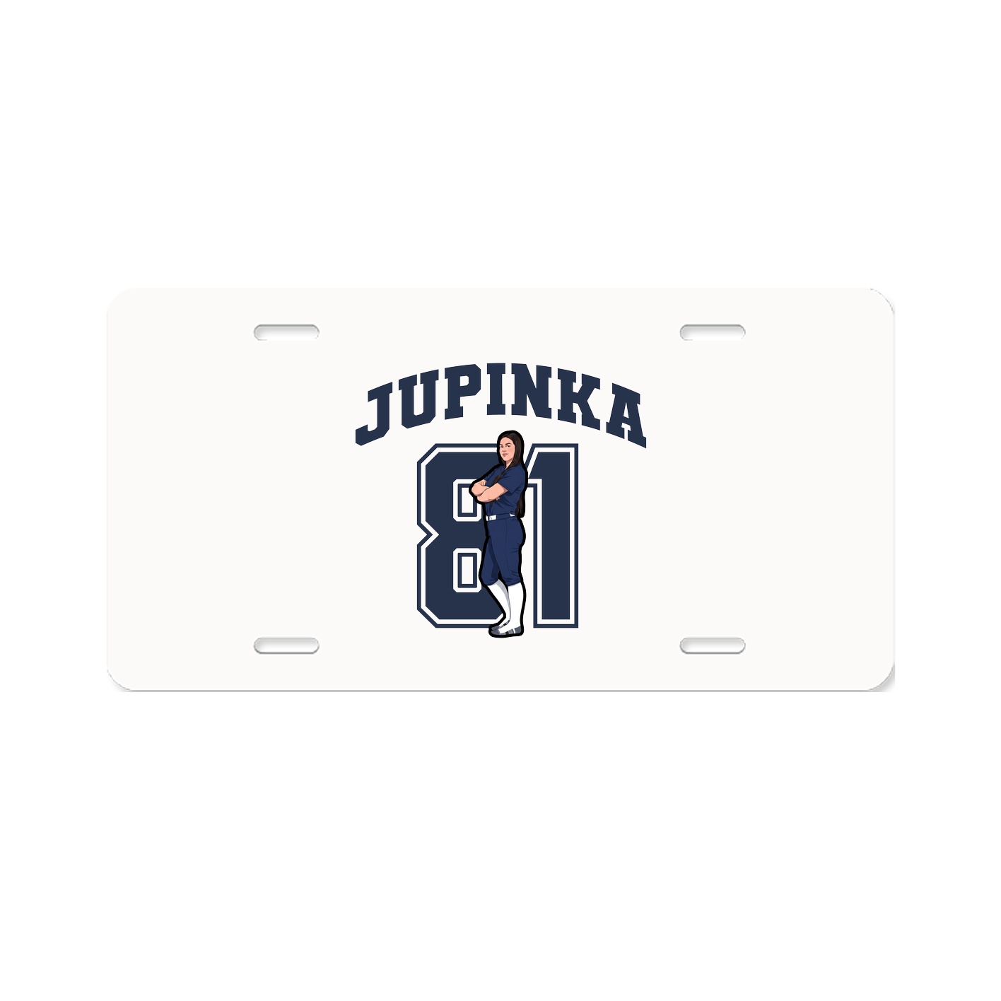 License Plate — Number in Classic