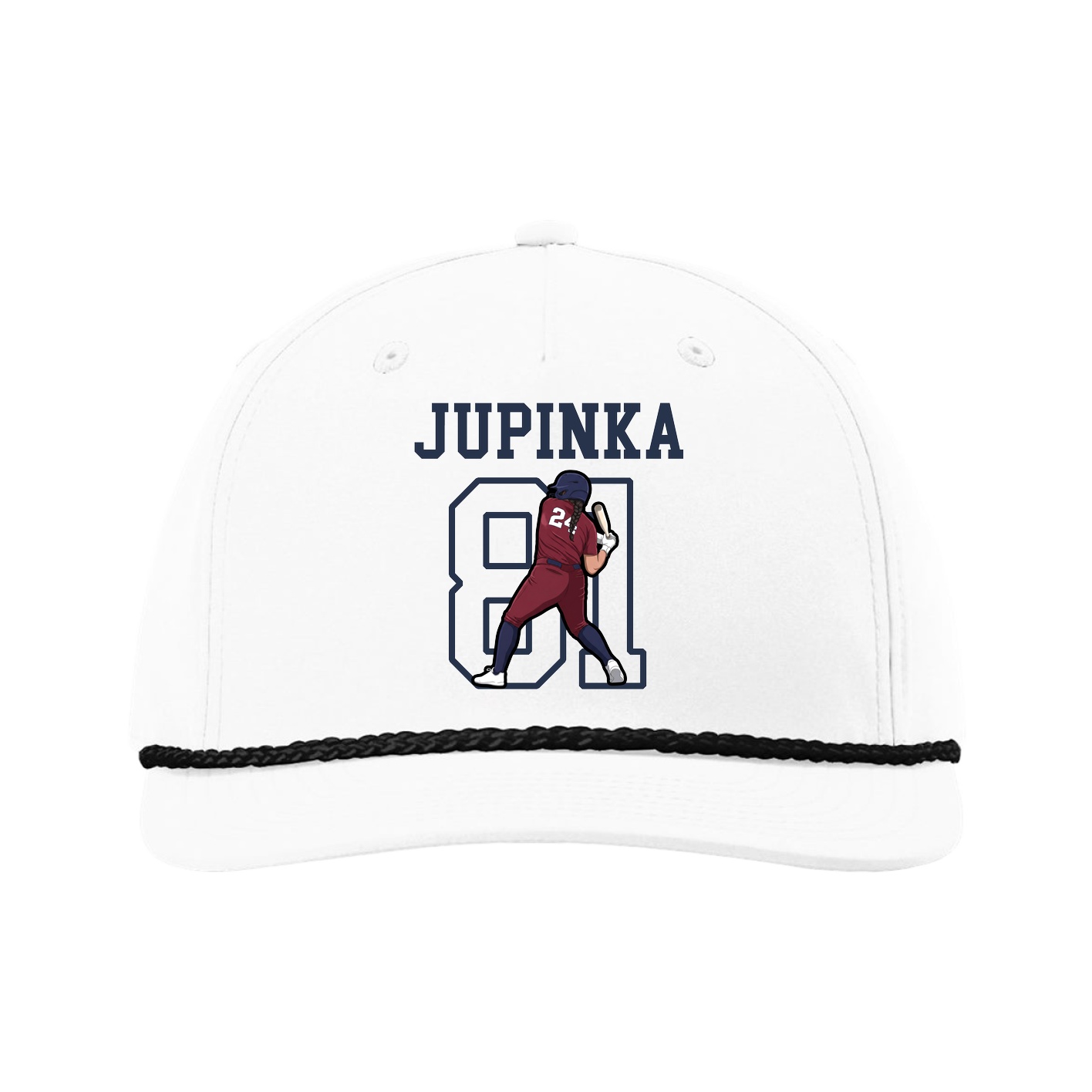 Five-Panel Classic Rope Cap — Shirsey in White