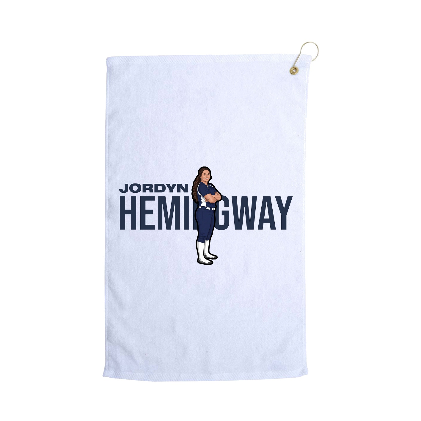 Golf Towel — Player Name in White