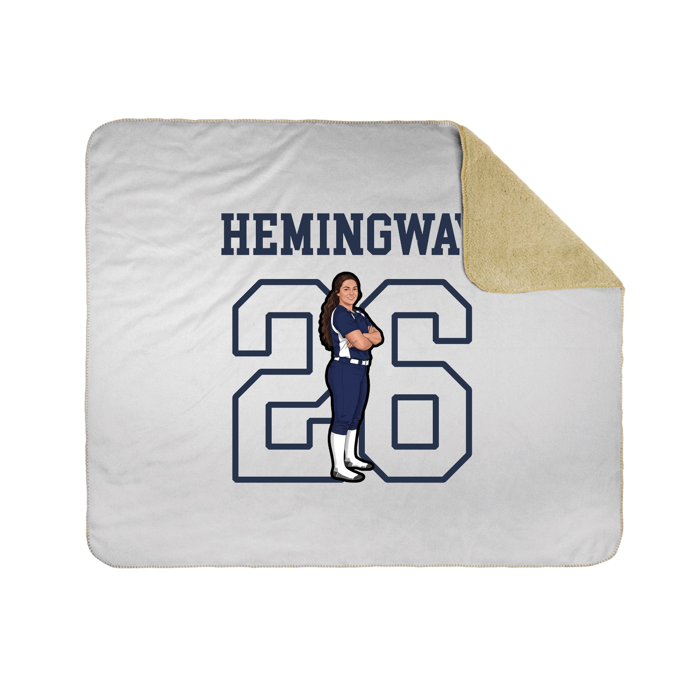 Throw Blanket — Shirsey in White
