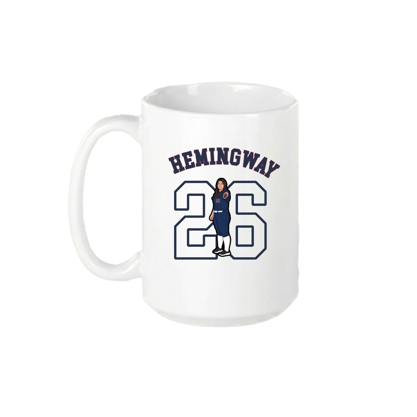 15oz Coffee Mug — Shirsey Arch in White