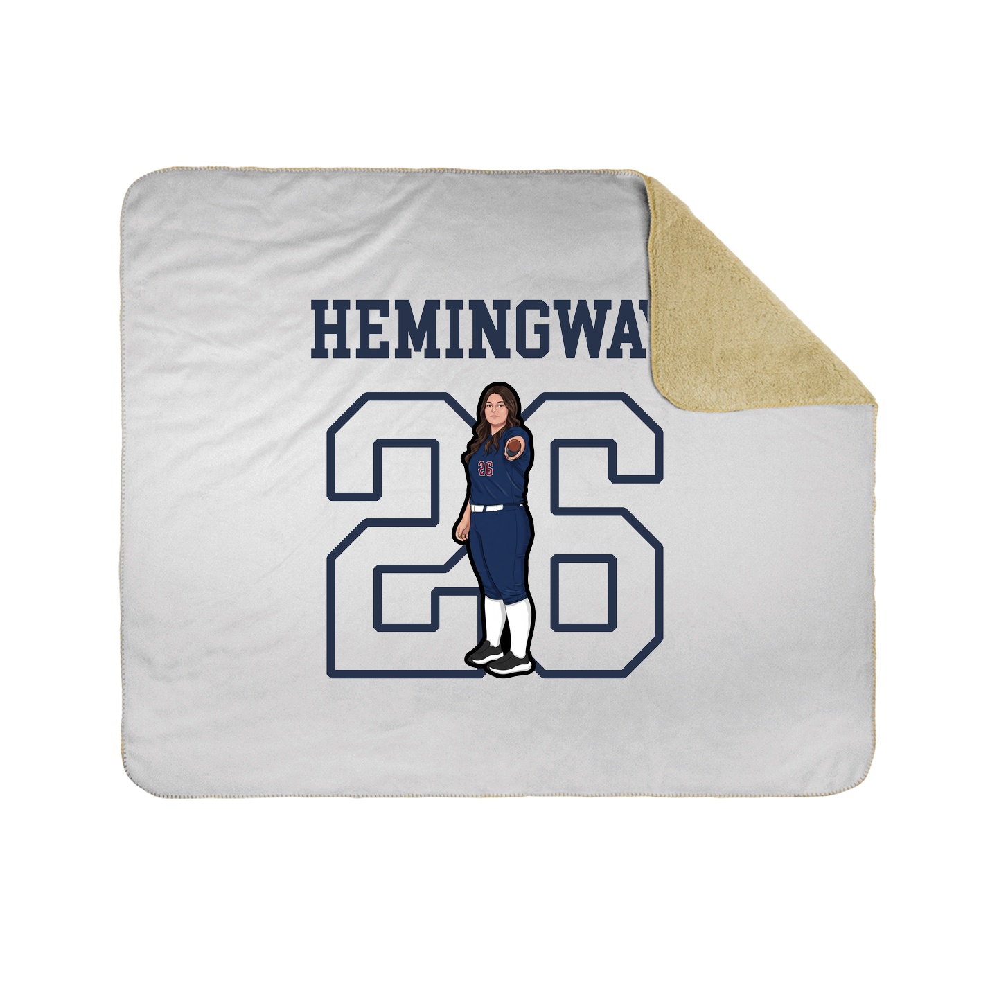 Throw Blanket — Shirsey in White