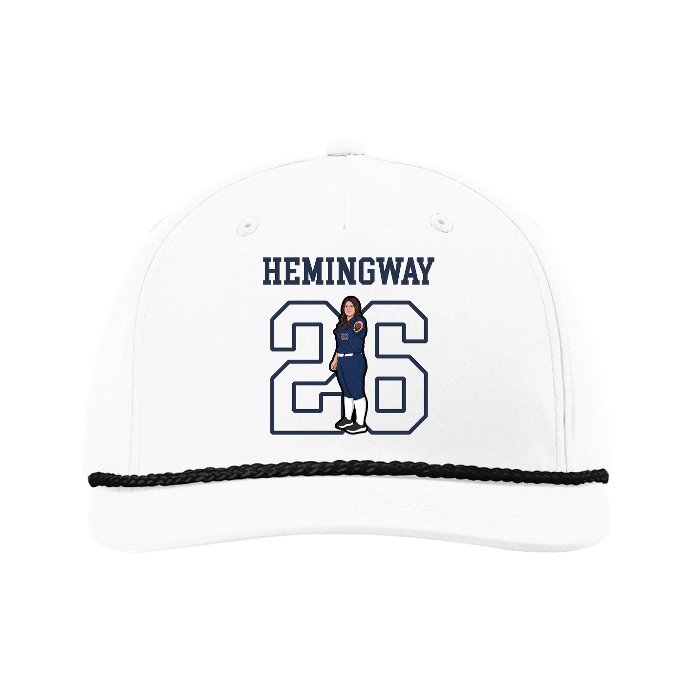 Five-Panel Classic Rope Cap — Shirsey in White