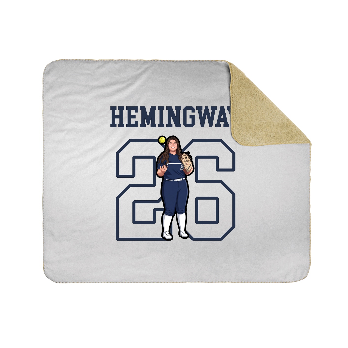 Throw Blanket — Shirsey in White