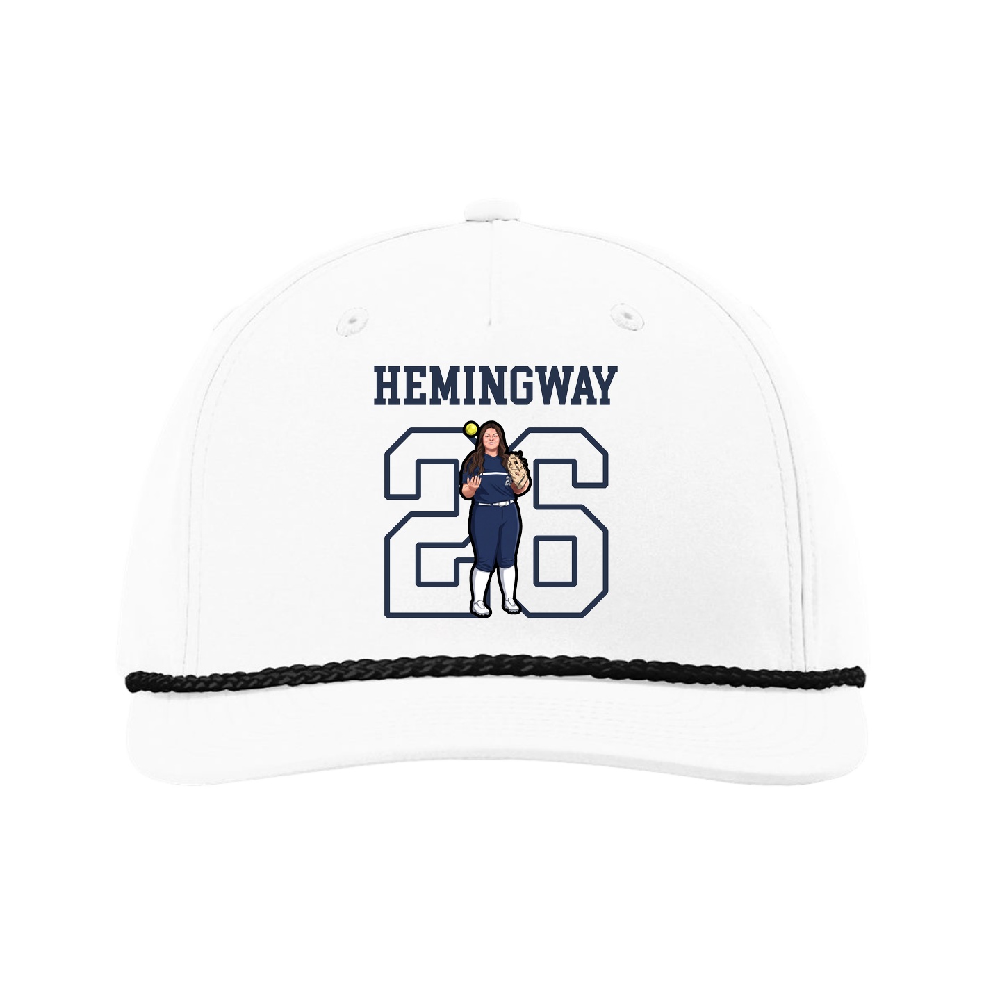 Five-Panel Classic Rope Cap — Shirsey in White