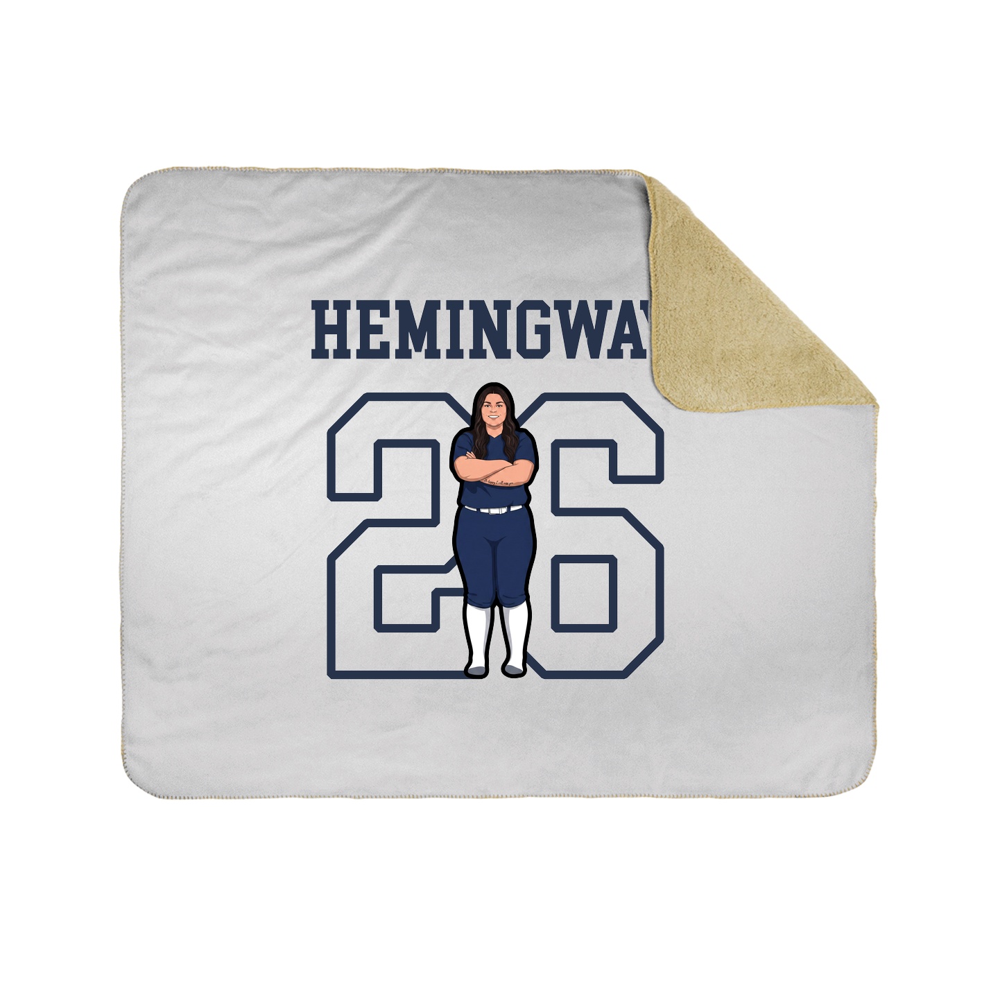 Throw Blanket — Shirsey in White