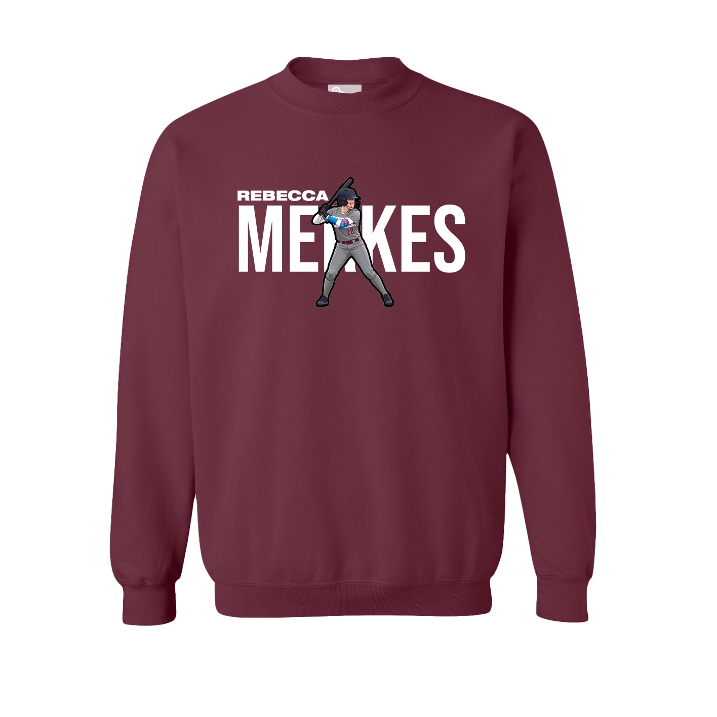 Fleece Crew — Player Name in Maroon