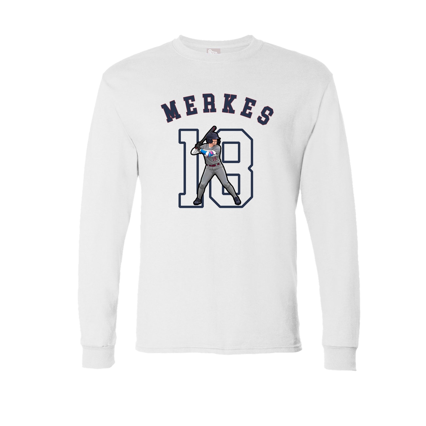 Long Sleeve Tee — Shirsey Arch in White