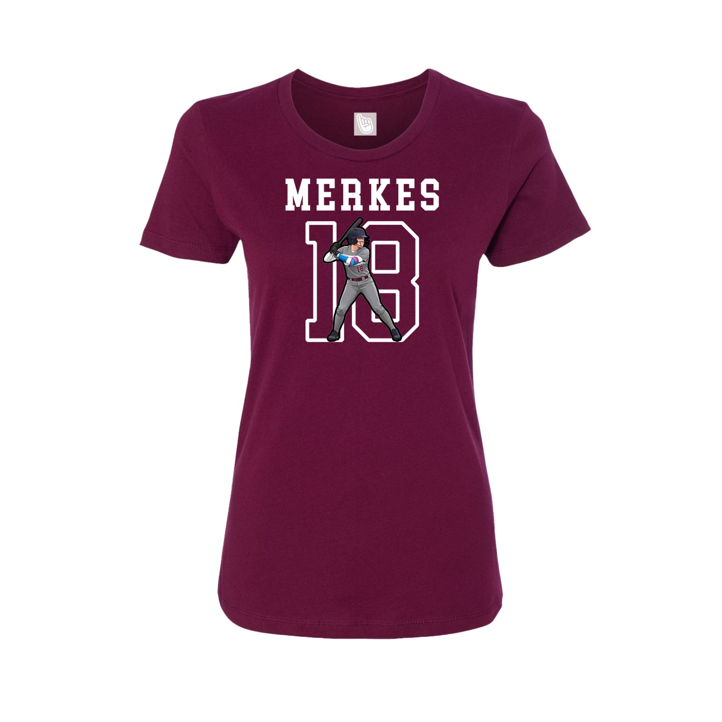 Fitted Women's Tee — Shirsey in Maroon