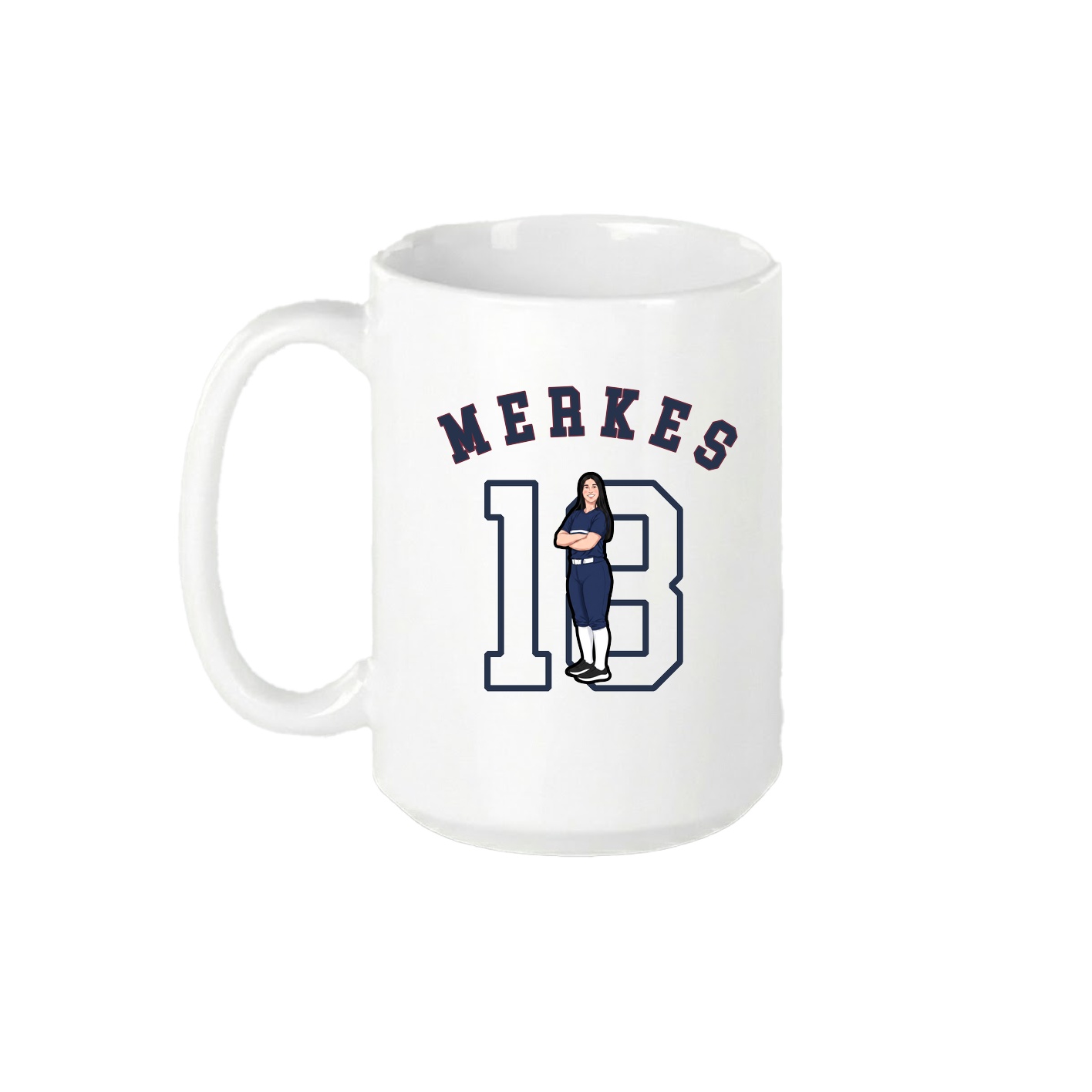 15oz Coffee Mug — Shirsey Arch in White