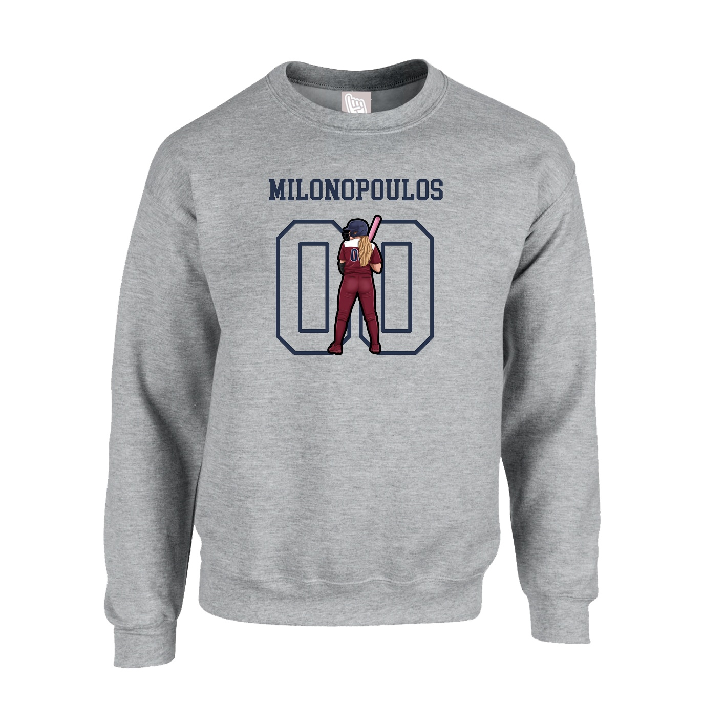 Fleece Crew — Shirsey in Grey