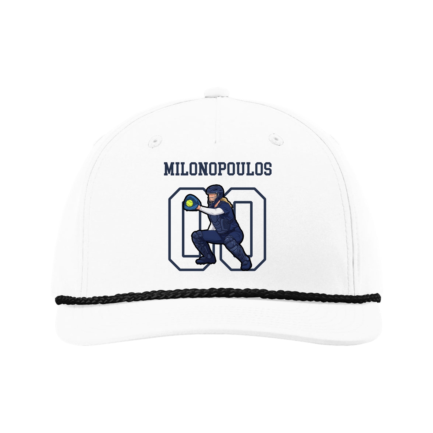 Five-Panel Classic Rope Cap — Shirsey in White