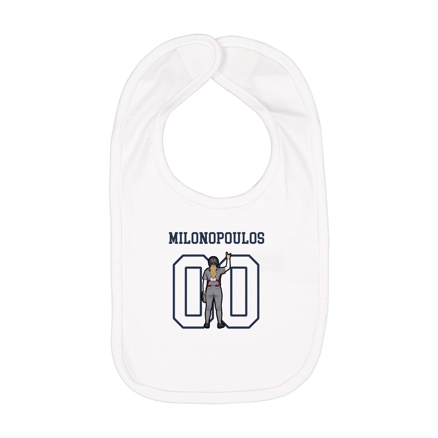 Infant Bib — Shirsey in White