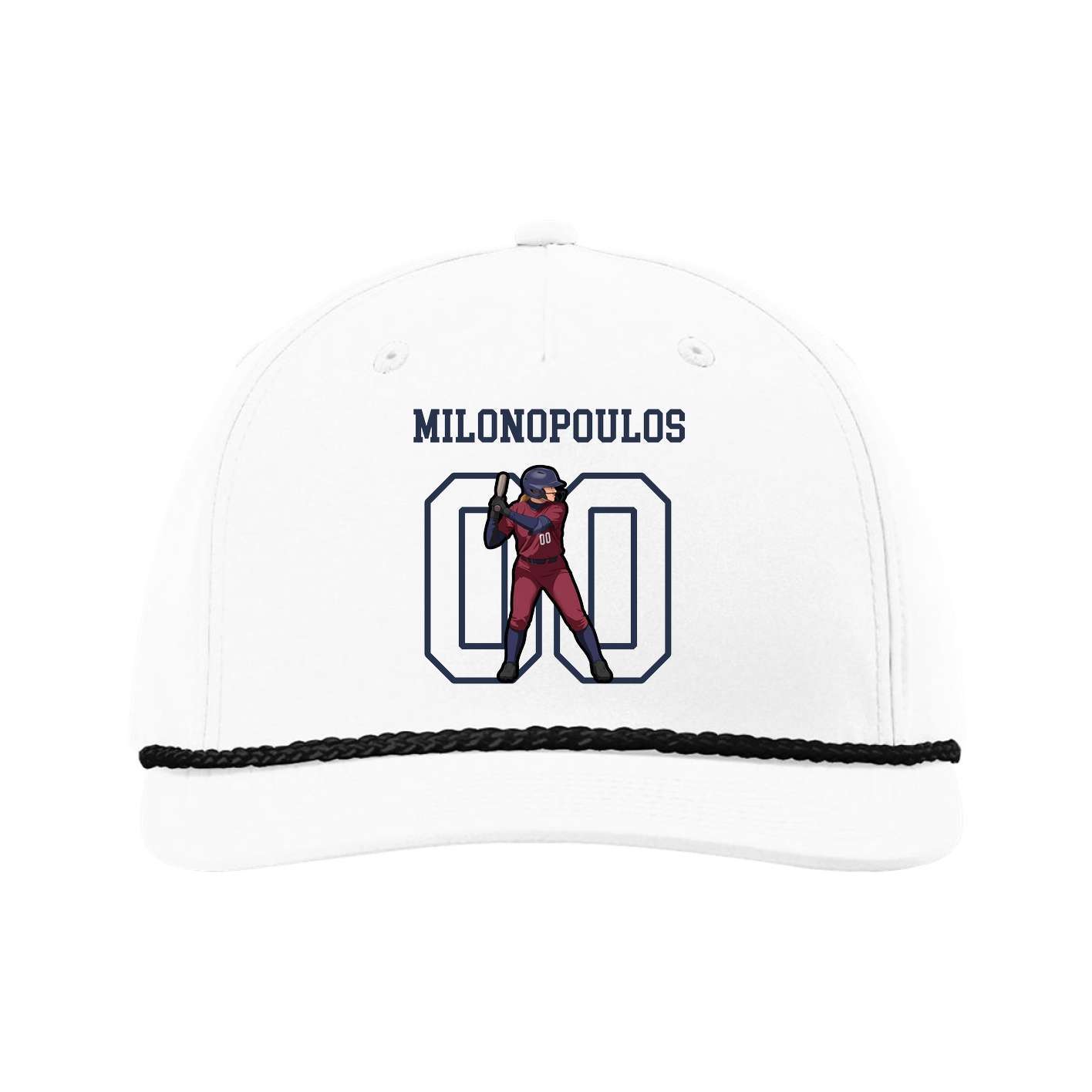 Five-Panel Classic Rope Cap — Shirsey in White