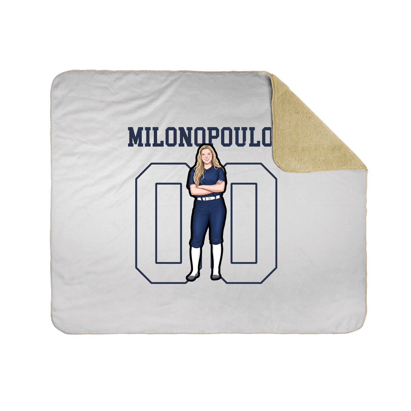 Throw Blanket — Shirsey in White