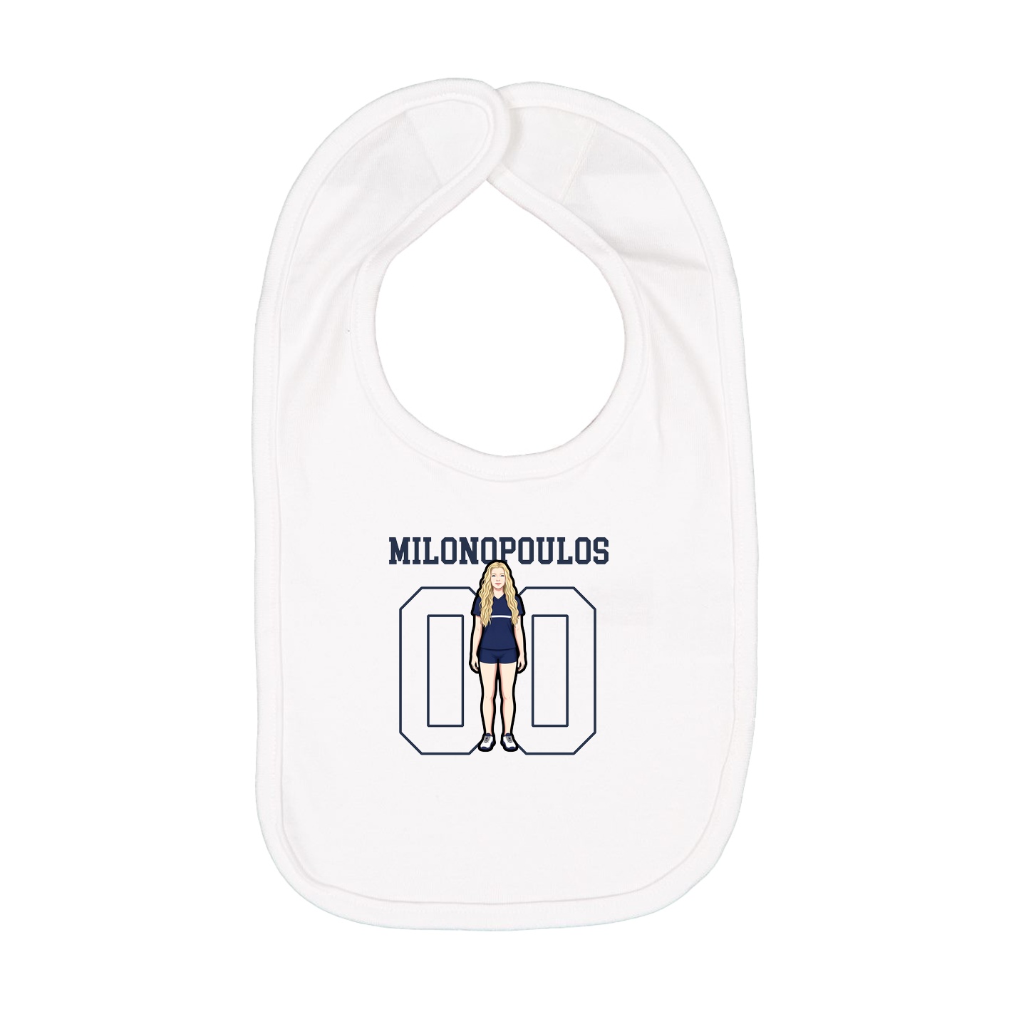 Infant Bib — Shirsey in White
