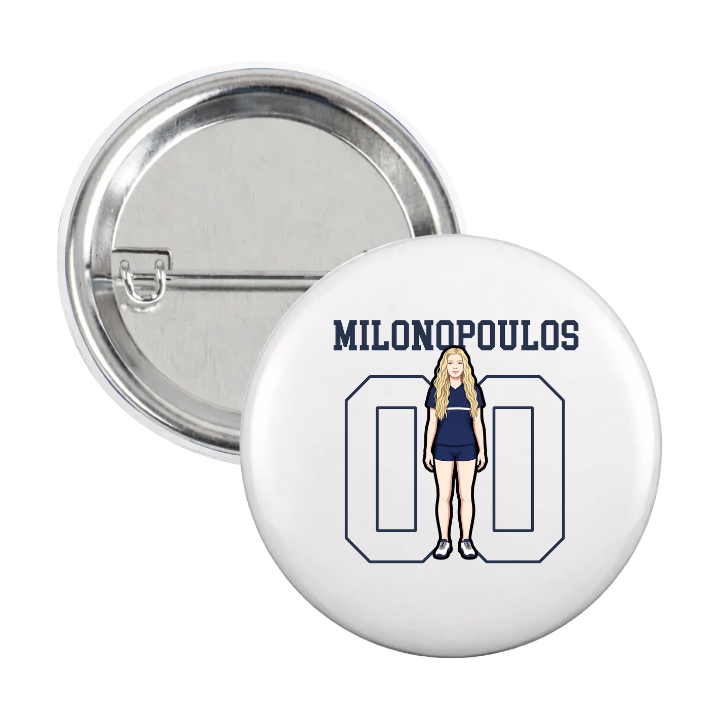 Game Day Button — Shirsey in White
