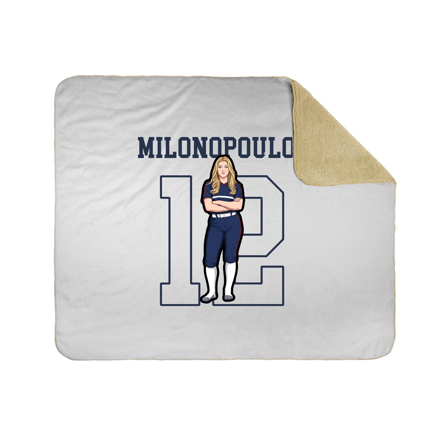 Throw Blanket — Shirsey in White