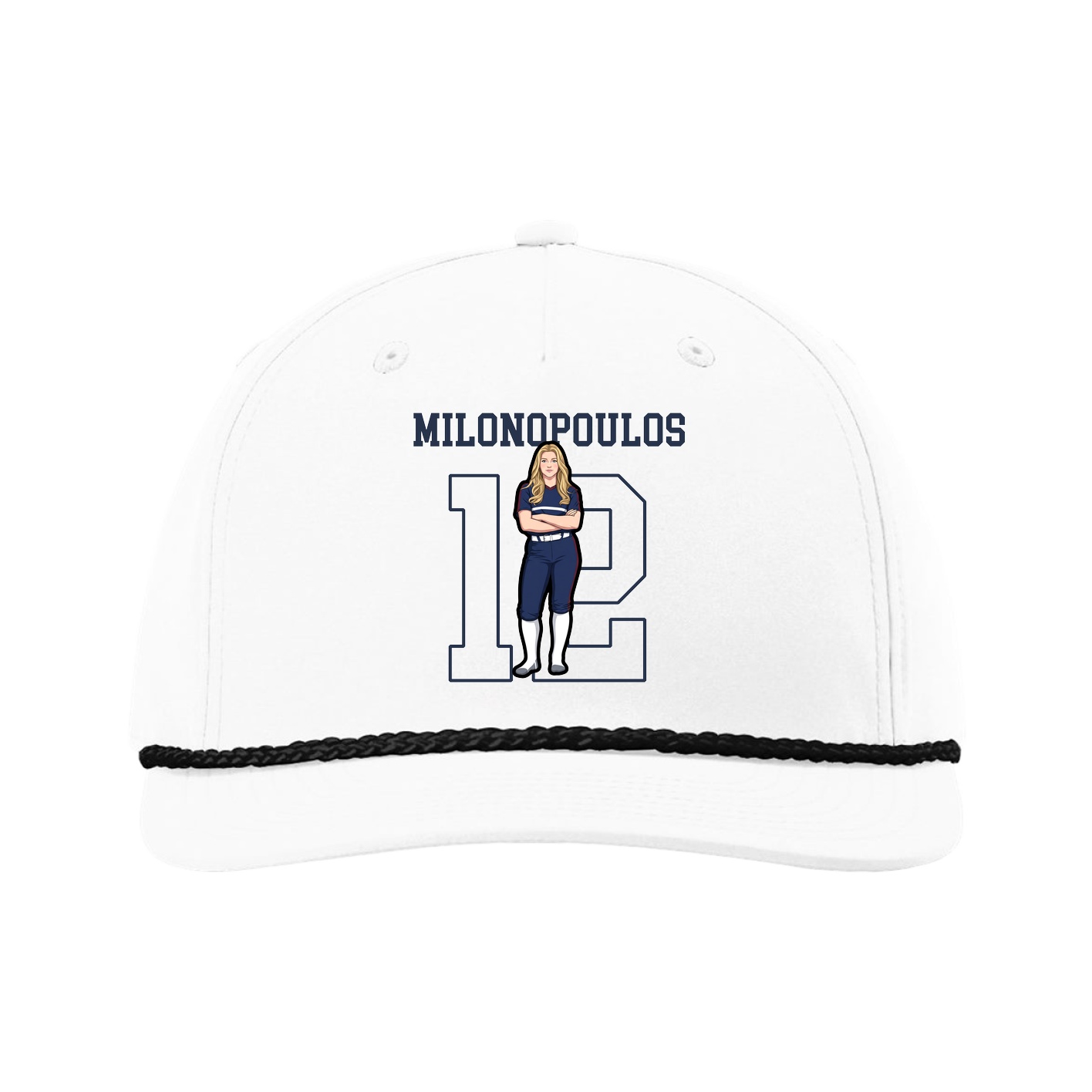 Five-Panel Classic Rope Cap — Shirsey in White