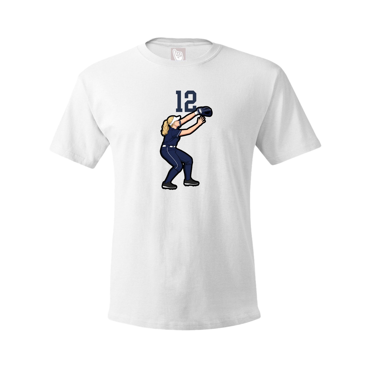 Tee — Number Top in White