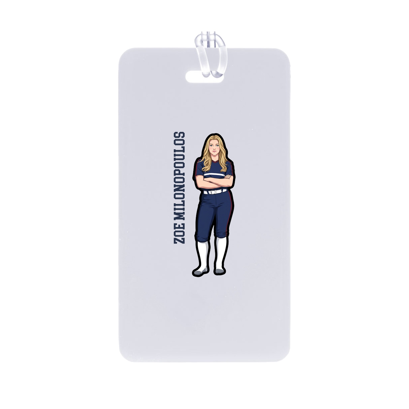 Bag Tag — Name Vertical in Classic