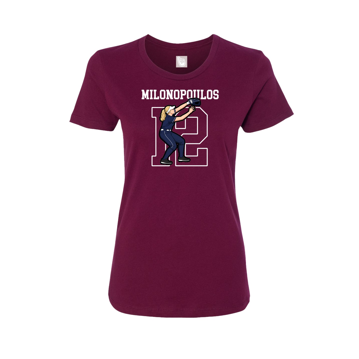 Fitted Women's Tee — Shirsey in Maroon