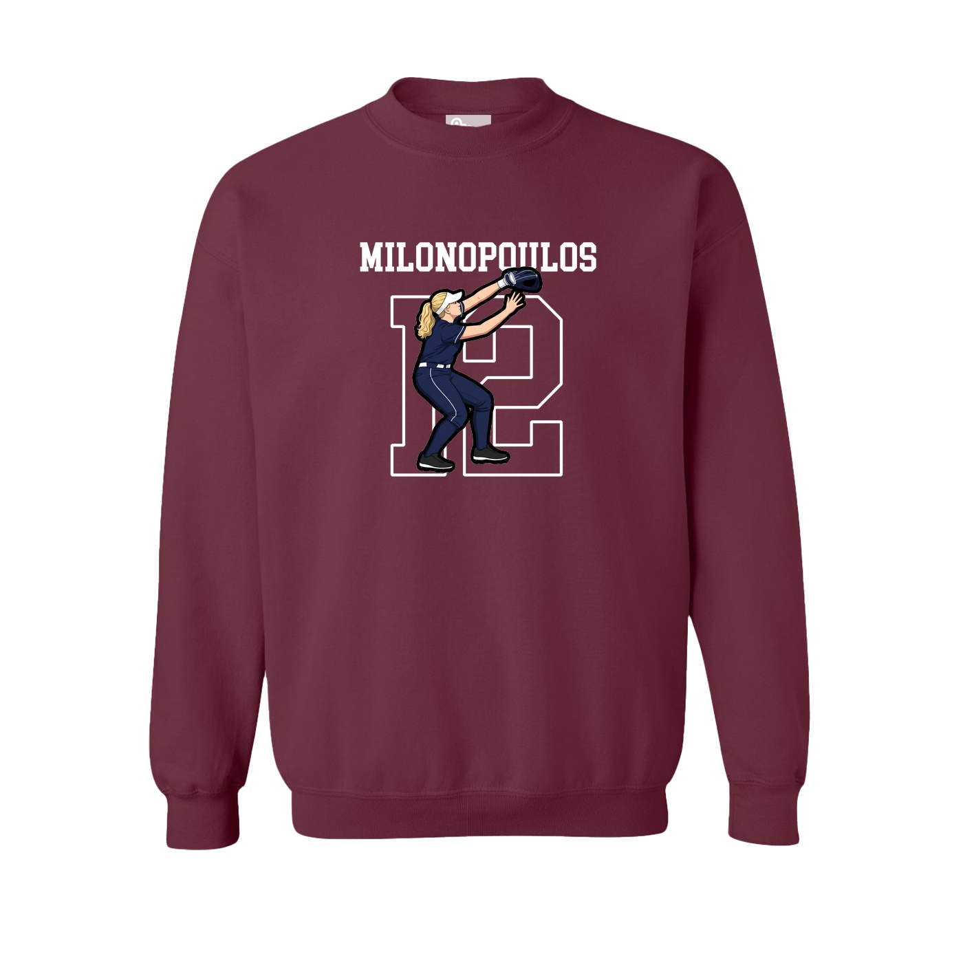 Fleece Crew — Shirsey in Maroon