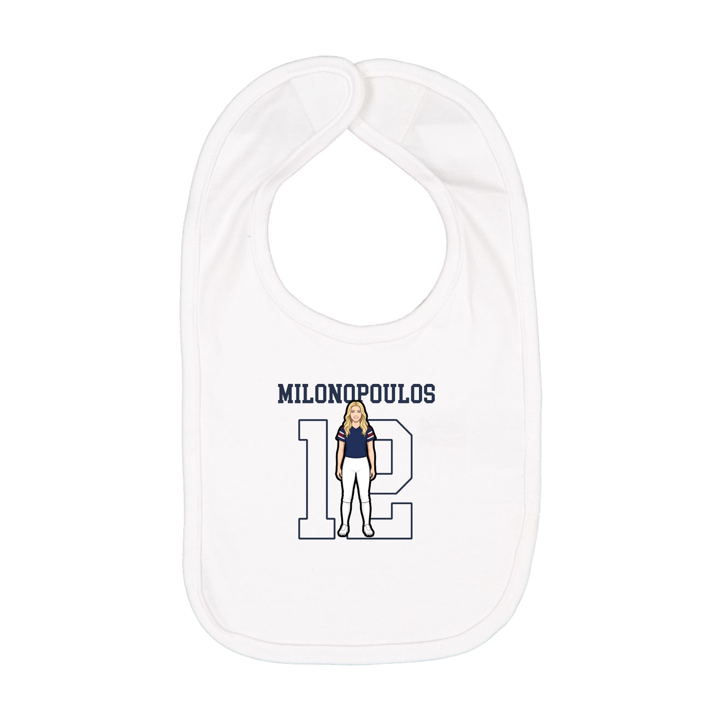 Infant Bib — Shirsey in White