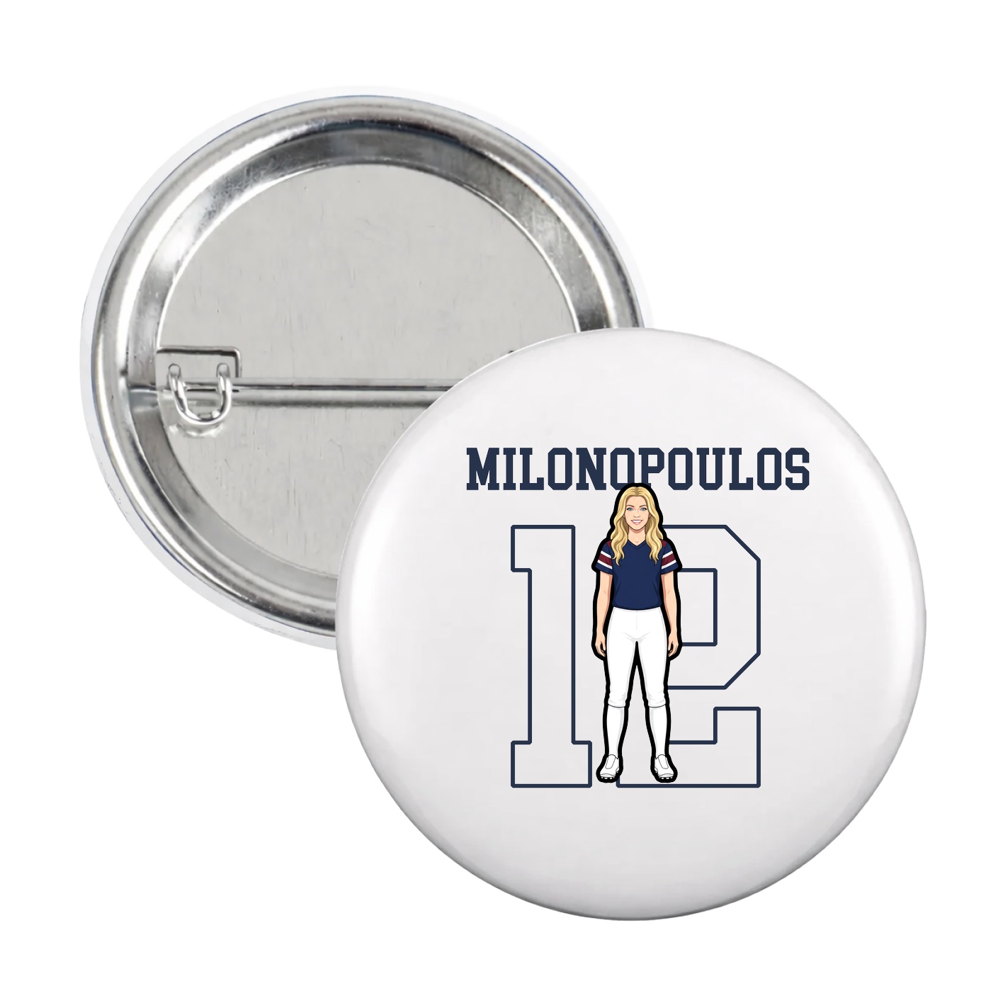 Game Day Button — Shirsey in White