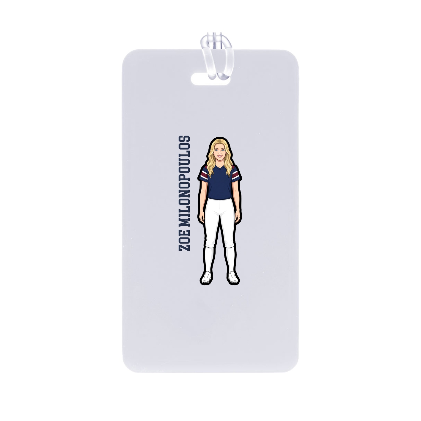 Bag Tag — Name Vertical in Classic