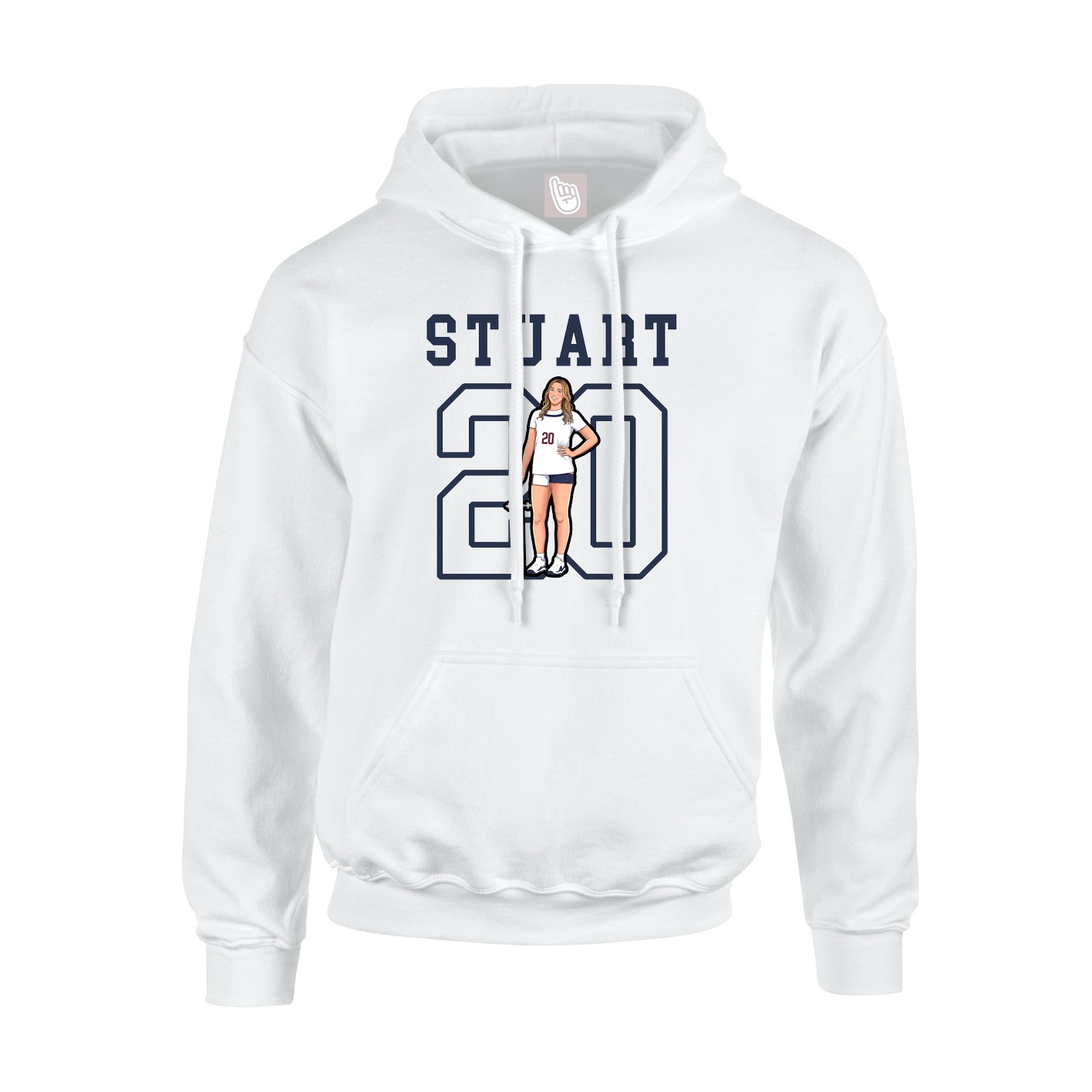 Hoodie — Shirsey in White