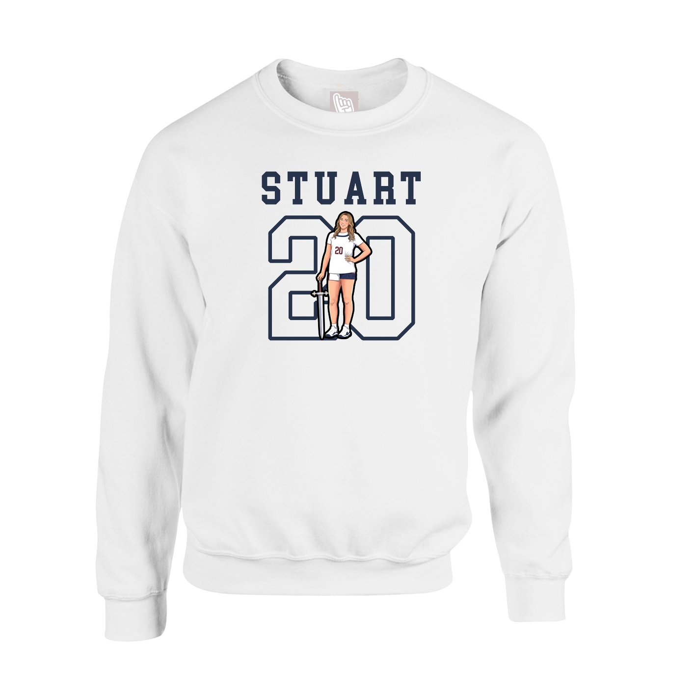 Fleece Crew — Shirsey in White