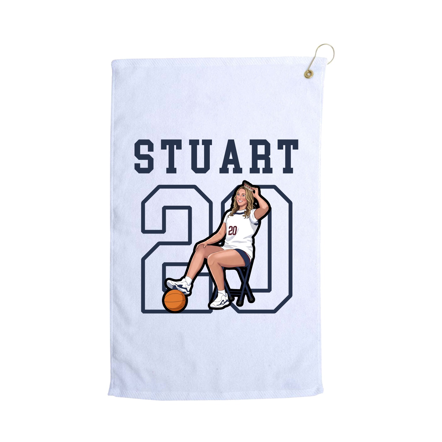 Golf Towel — Shirsey in White