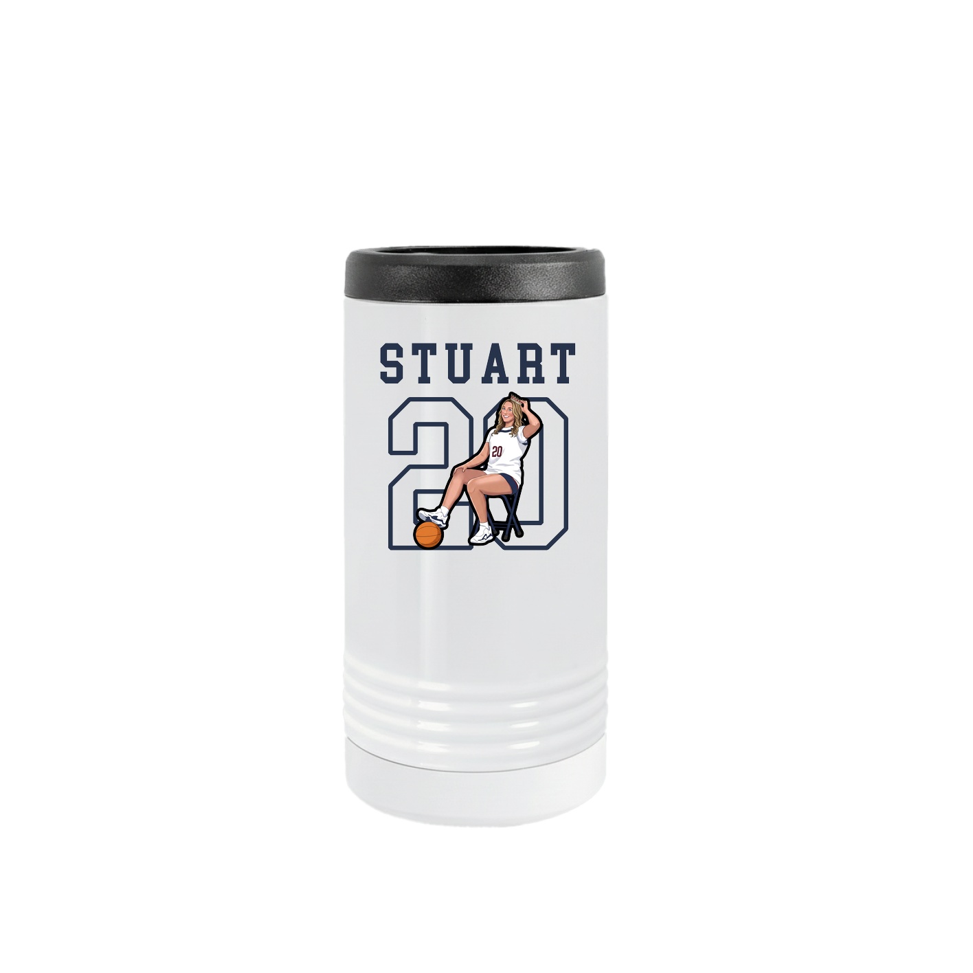 Slim Beverage Holder — Shirsey in White