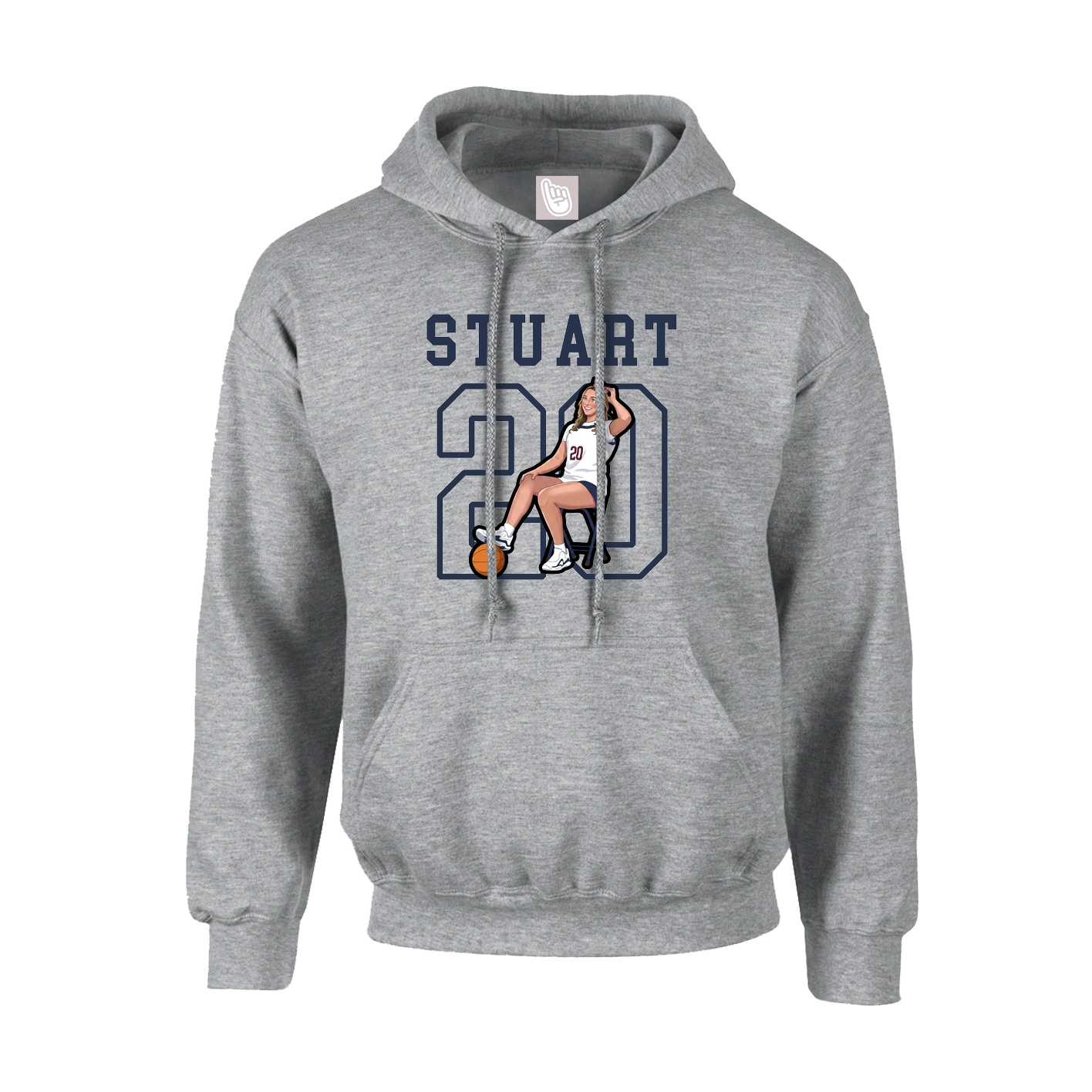 Hoodie — Shirsey in Grey