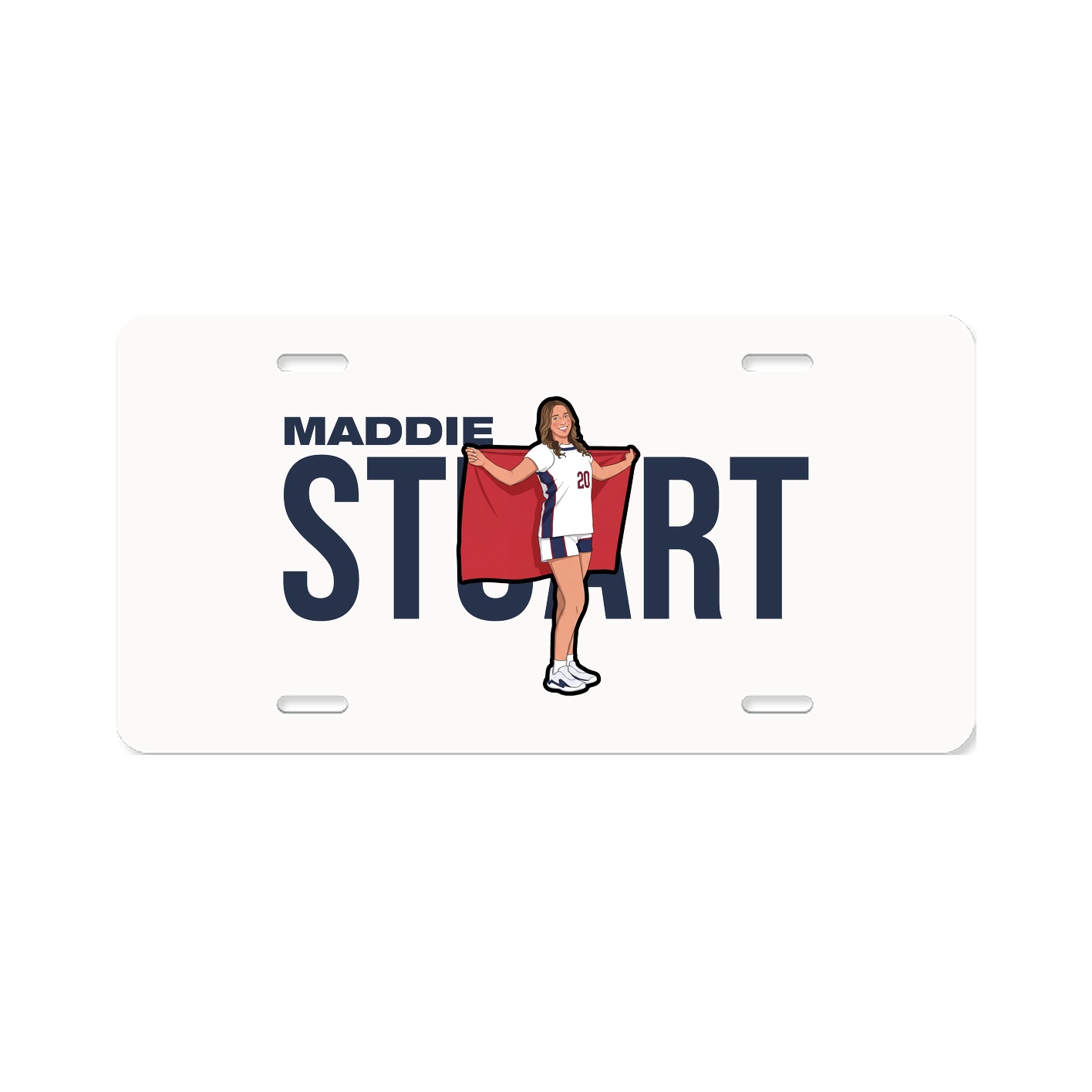 License Plate — Player Name in Classic