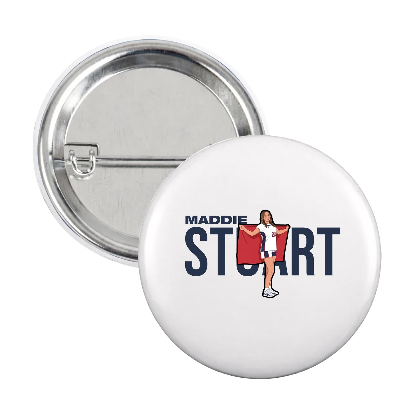 Game Day Button — Player Name in White