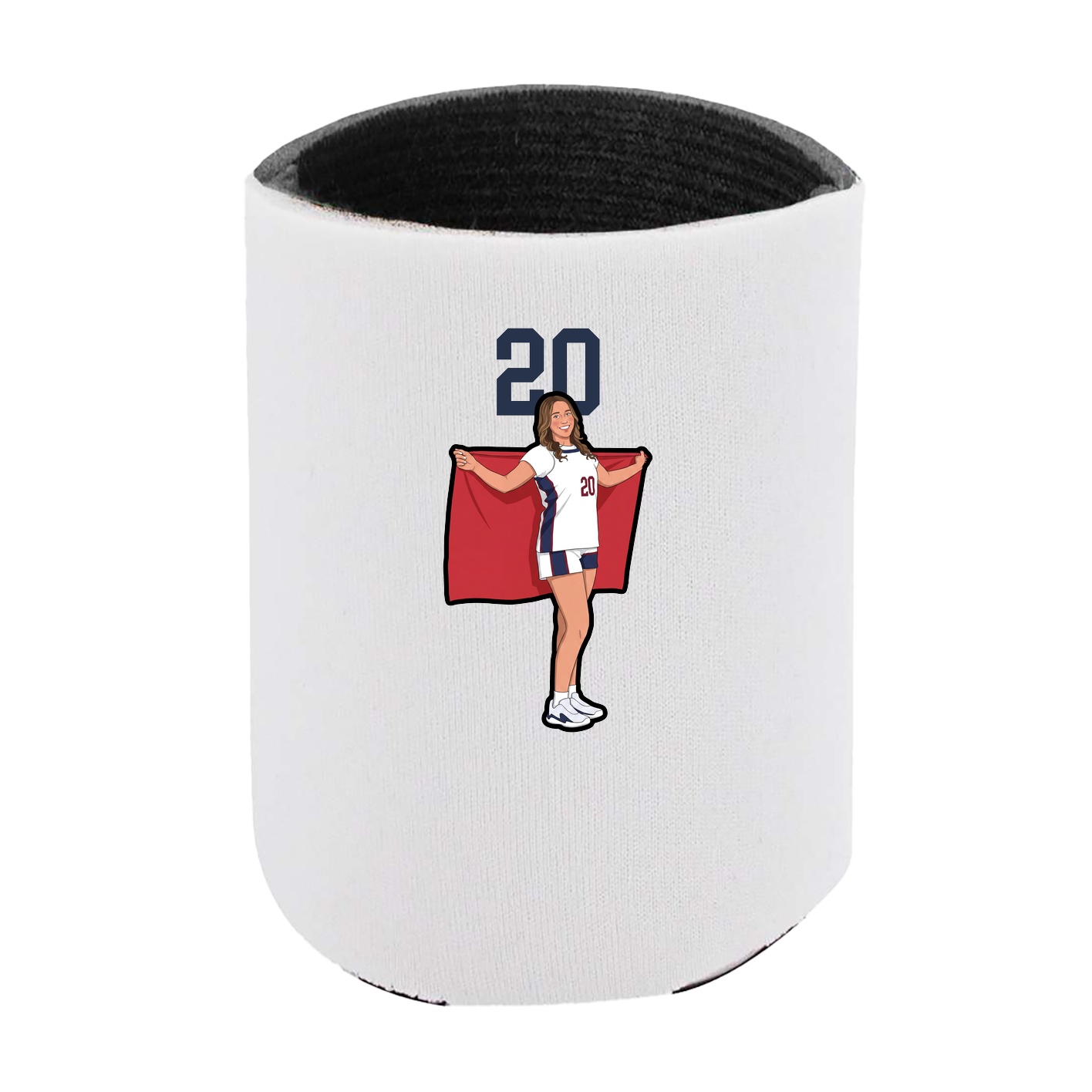 Can Holder — Number Top in White