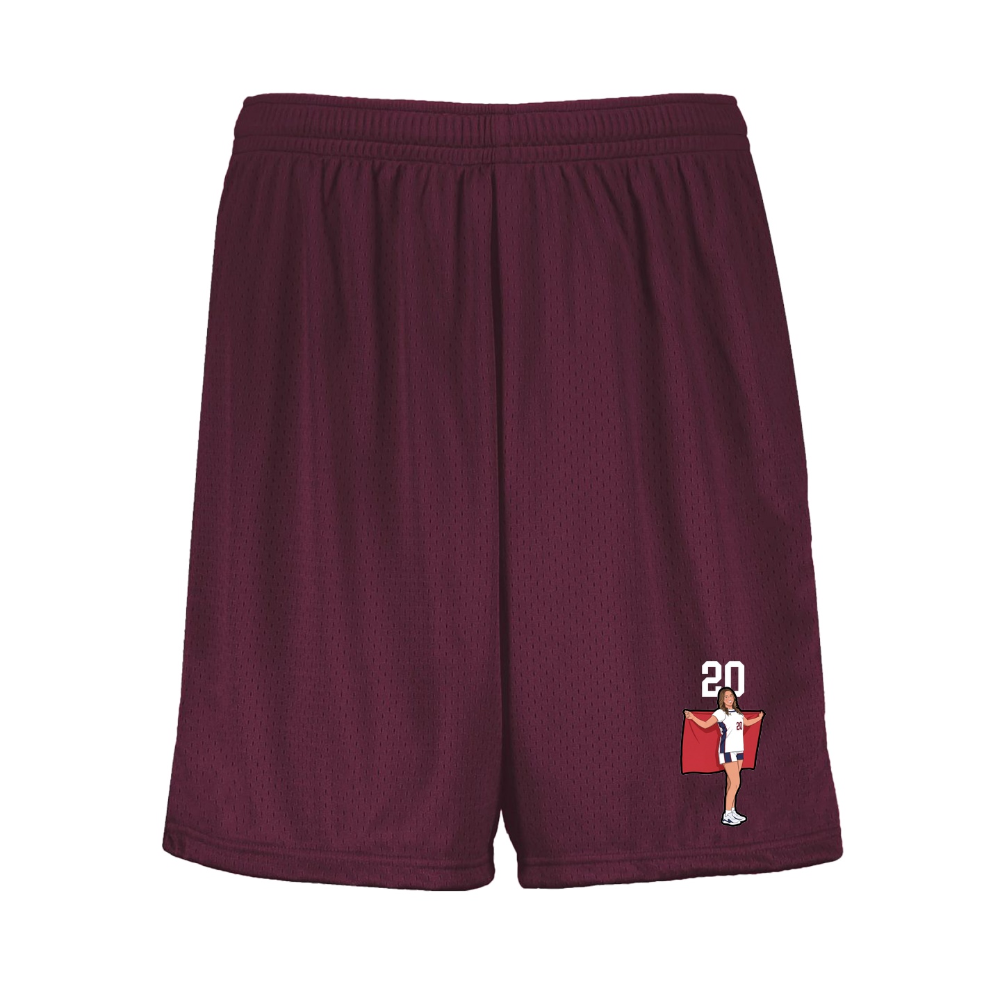 Shorts — Number Top in Maroon